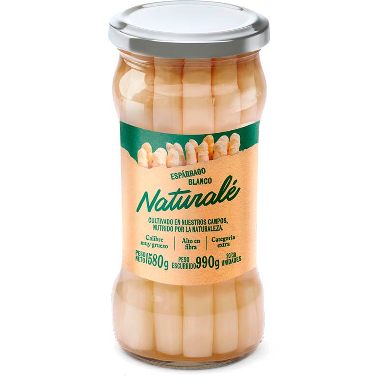 ESPARRAGOS BLANCOS NATURALE 20/30 BOTE 1.58 KG
