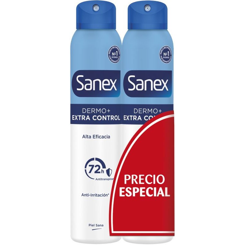 DESODORANTE SANEX EXTRA CONTROL ESPRAY 200ML DUPLO