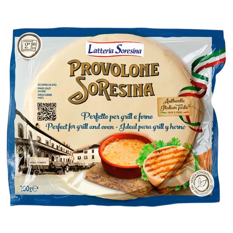 QUESO SORESINA PROVOLONE NATURAL 200 GR