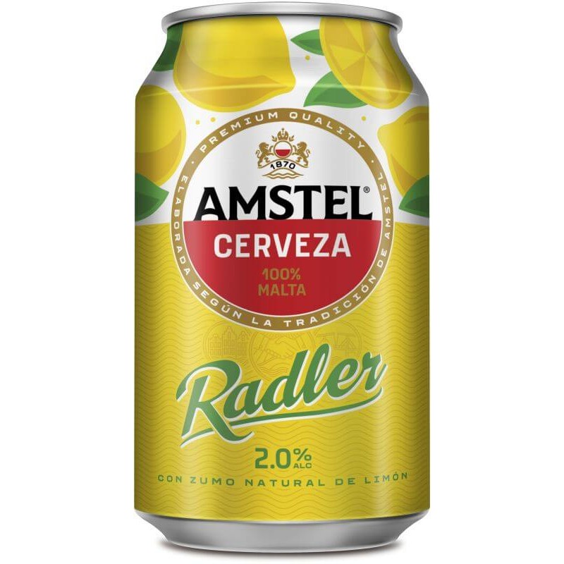 CERVEZA AMSTEL RADLER LIMON LATA 33 CL