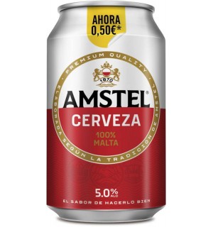 CERVEZA AMSTEL LATA 33 CL