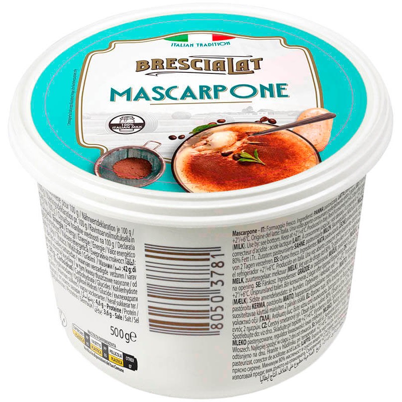 QUESO MASCARPONE BRESCIA LAT TARRINA DE 500 GR