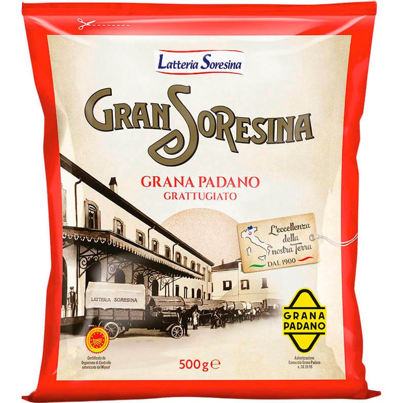 QUESO SORESINA GRANA PADANO RALLADO 500G