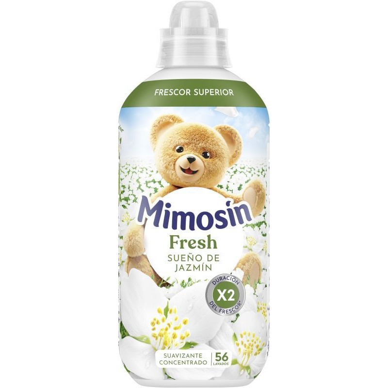 SUAVIZANTE CONCENTRADO MIMOSIN FRESH SUEÑO DE JAZMIN 56 LAVADOS 952 ML