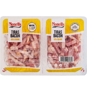 BACON MONELLS EN TIRAS 75 GR PACK 2